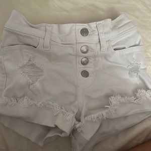 Abercrombie kids 7/8 denim jean shorts